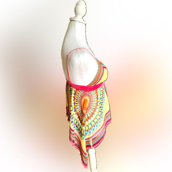 💋 HOTKISS Flowing Multi-colored Spaghetti Strap Top - Picture 3 of 14